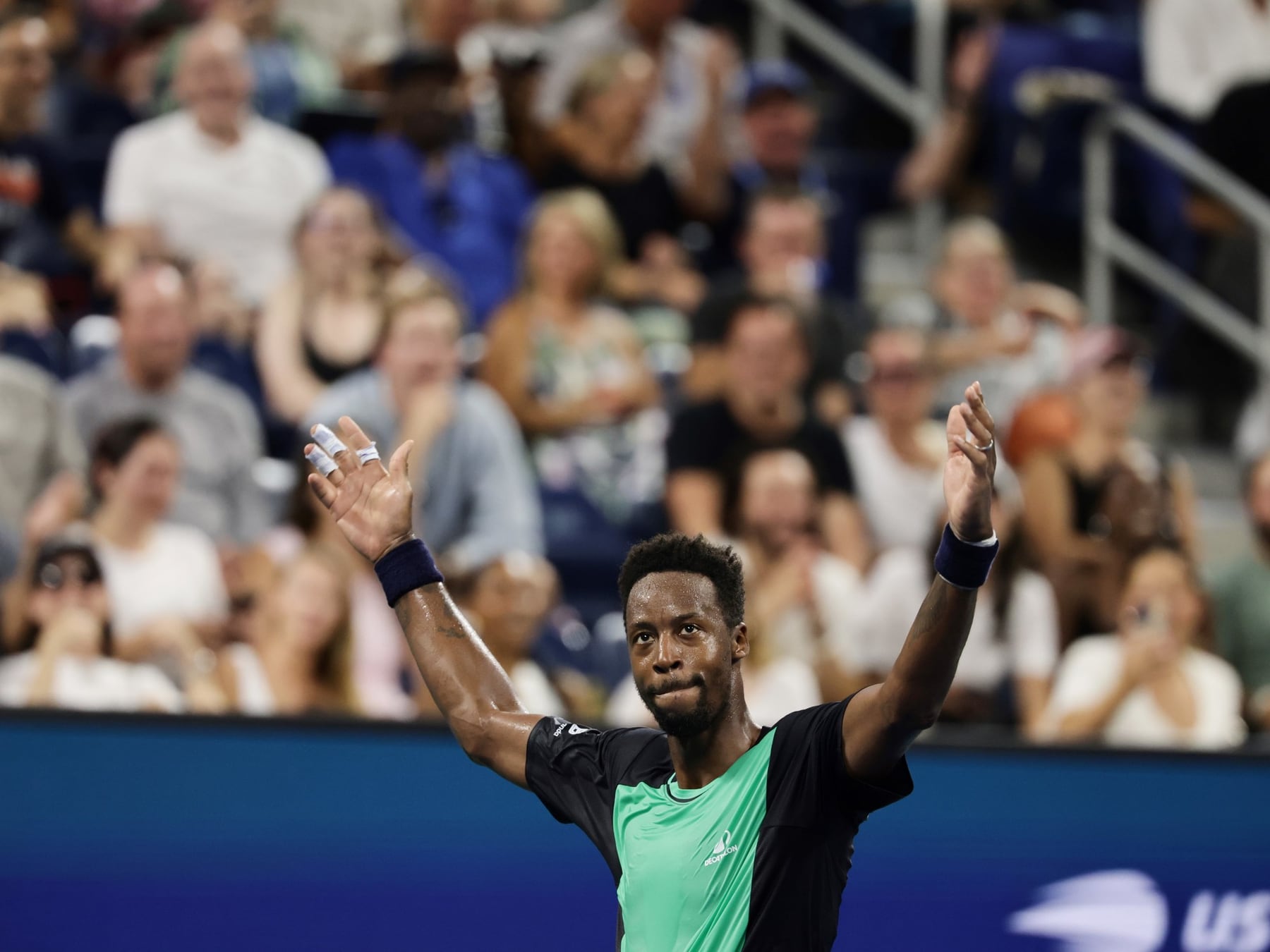 Monfils bajó la persiana en Nueva York: chau al showman que hacía volar la pelota y enamorar a la tribuna