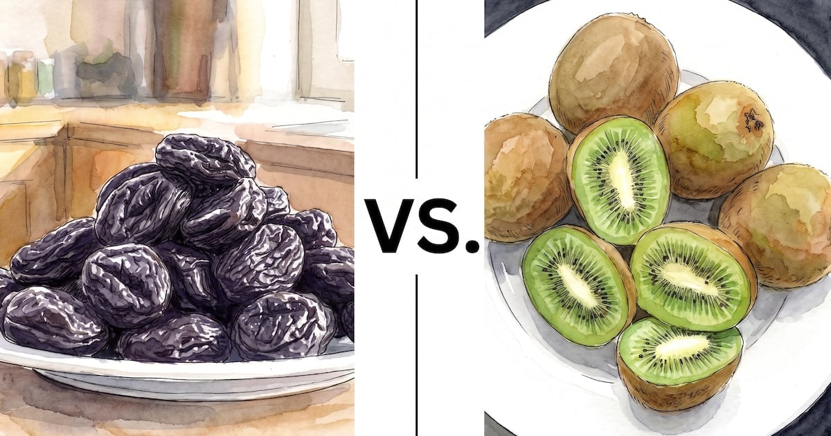 Kiwi y ciruela pasa en la consulta gastroenterológica: qué respaldo tiene cada uno para aliviar el estreñimiento