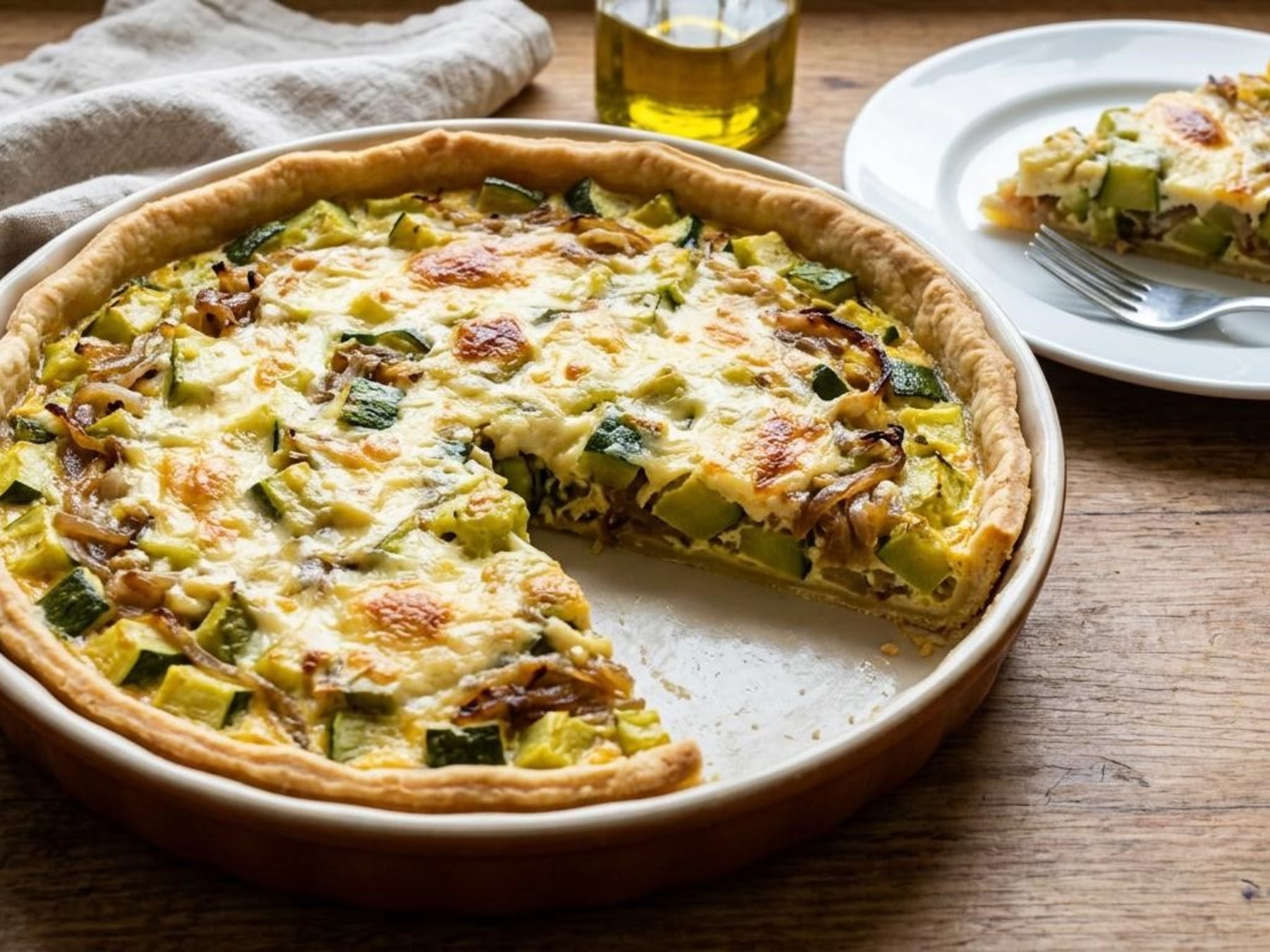 Claves para que la tarta de zapallitos no quede con la base húmeda