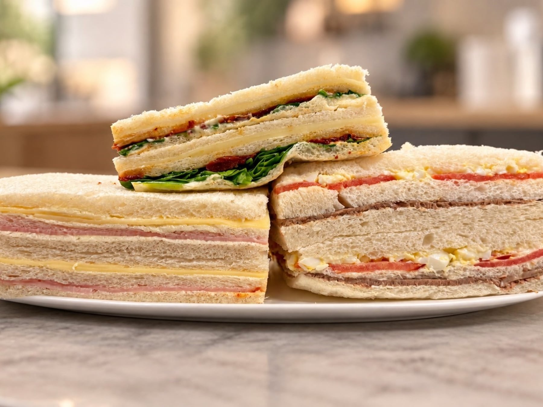 Sándwiches de miga en cinco confiterías porteñas: precios similares y diferencias visibles
