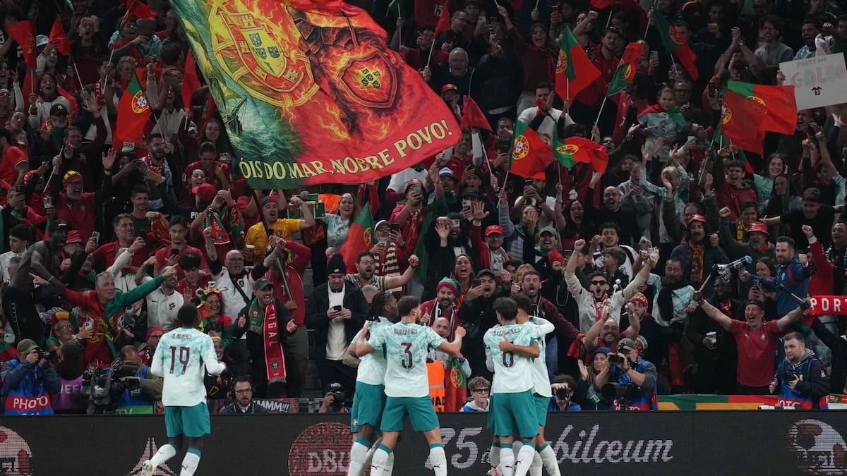 Portugal pasó cuatro veces por encima de Dinamarca y sigue de fiesta en la Nations League