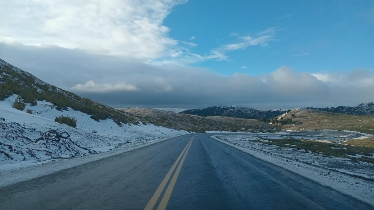 Cordillera neuquina: los dos pasos a Chile funcionan con cadena obligatoria por hielo y lluvia en calzada
