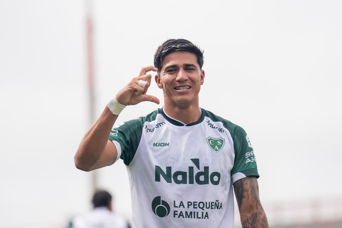 Marabel, el nueve de Sarmiento que se juega la cima goleadora contra el Millonario
